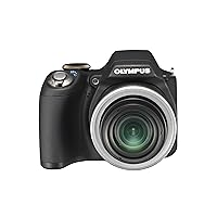 OM SYSTEM OLYMPUS SP-590UZ 12MP Digital Camera with 26X Wide Angle Optical Dual Image Stabilized Zoom and 2.7 inch LCD,Black