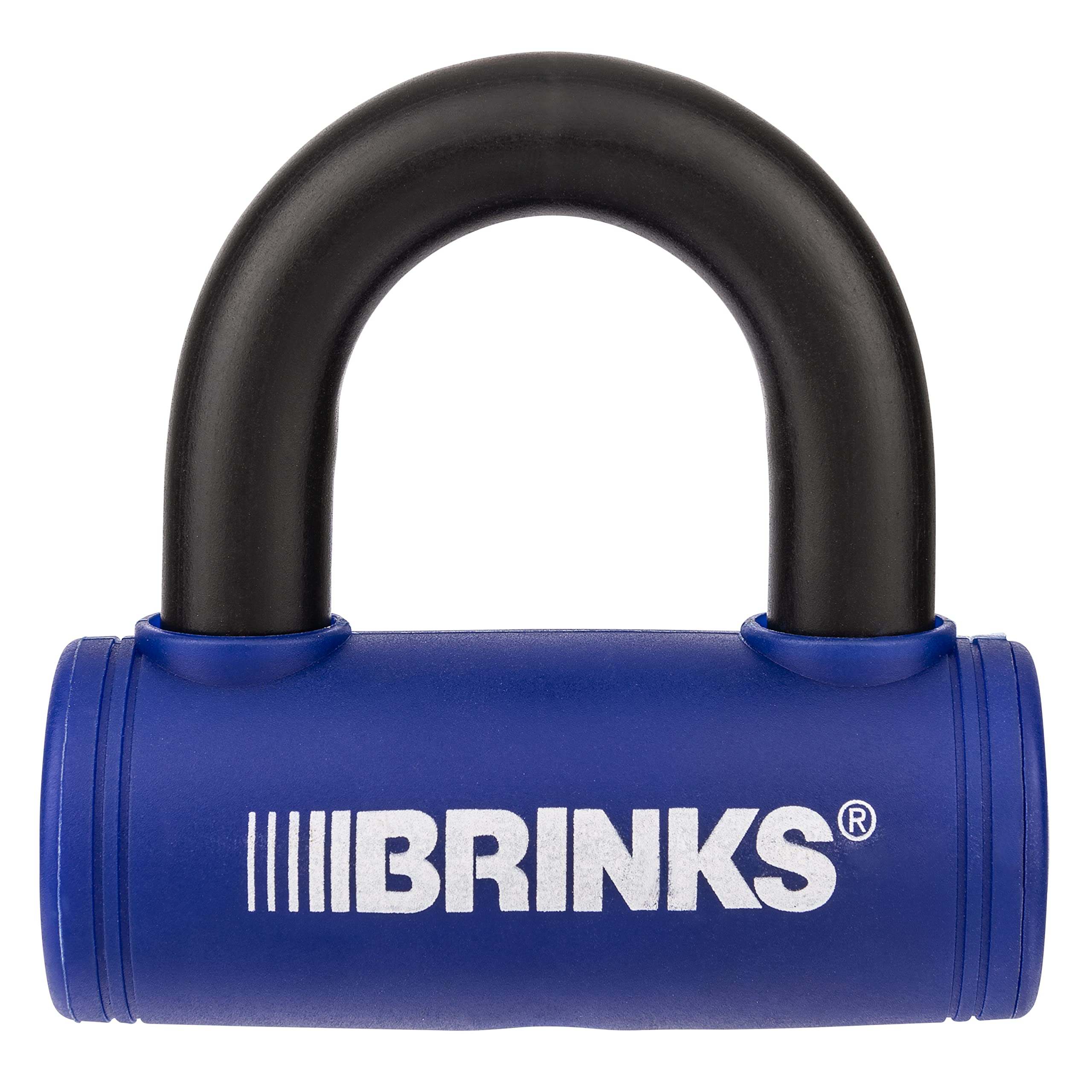 BRINKS - 3 7/8” Mini U-Bar Lock - Weather Resistant and Pick Resistant Bike Lock, Blue