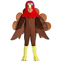Wild Turkey Costume for Kids, Child Thanksgiving Halloween Turkey Suit, Bird Outfit for Animal Cosplay Party