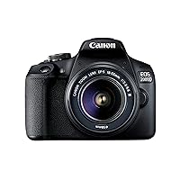 Canon EOS 2000D (Rebel T7) DSLR Camera + 18-55mm III Kit (International Model)
