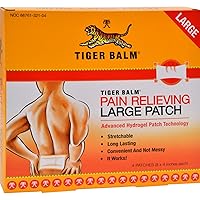 Tiger Balm Pain Relieving Patch Large, 4 Count (Pack of 6)