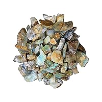 Fantasia Materials: 1/2 lb Natural Blue Opal Rough Stones from Peru