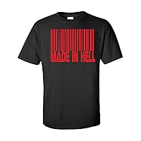 Made in Hell Barcode - Black T Shirt