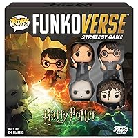 Games Funko Harry Potter 100 Funkoverse - (4 Character Pack) ENGLISH Board Game, Multi Colour - Light Strategy Board Game for Children & Adults (Ages 10+) - 2-4 Players - Gift Idea