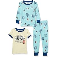 Amazon Essentials Marvel Boys and Toddlers' Flannel Pajama Sleep Sets, Multipacks