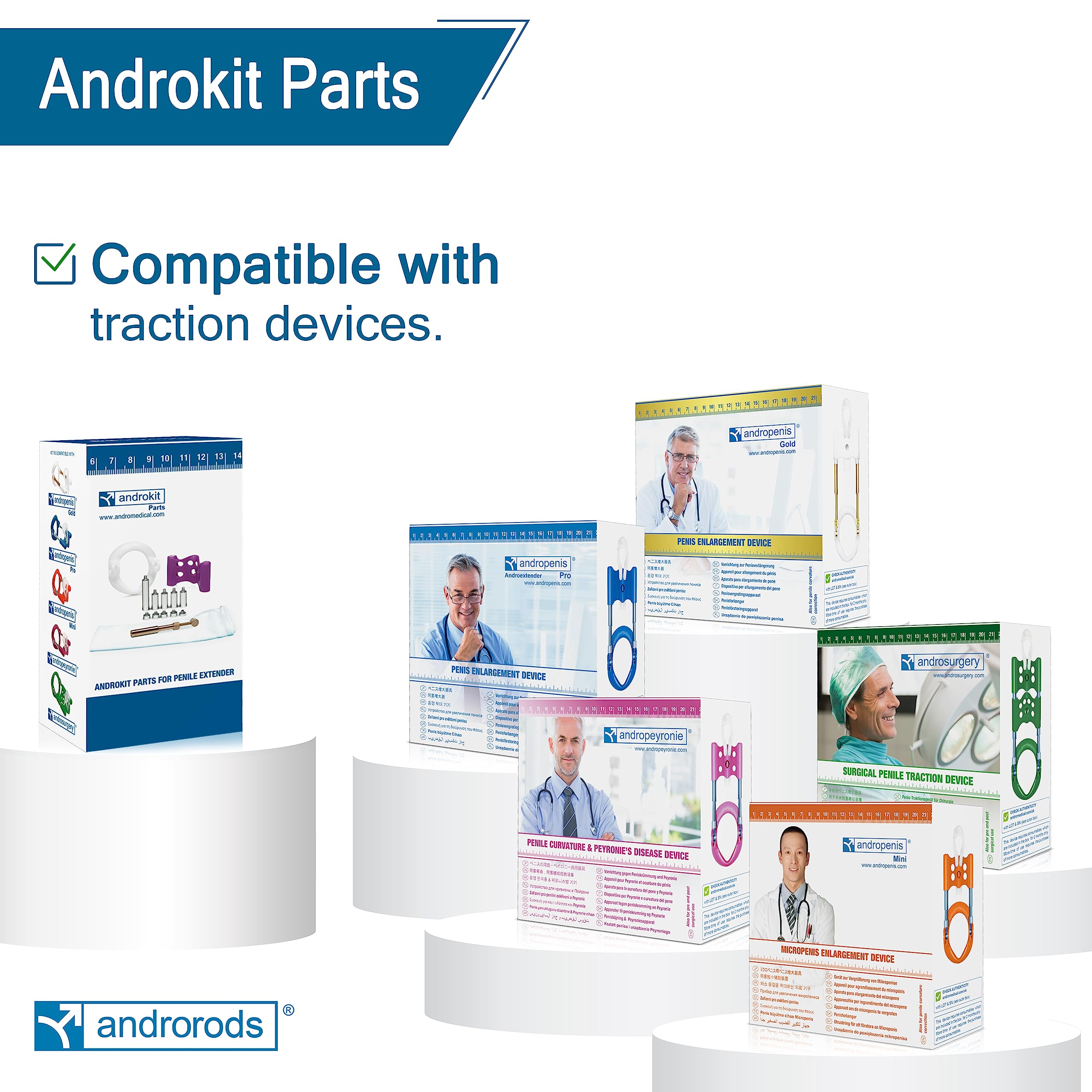 Androkit Parts | Andromedical Brand | Accessories & Spare Parts for Andropenis - Androsurgery - Andropeyronie