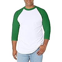 Soffe Mens Classic Raglan 3/4 Sleeve T-Shirt
