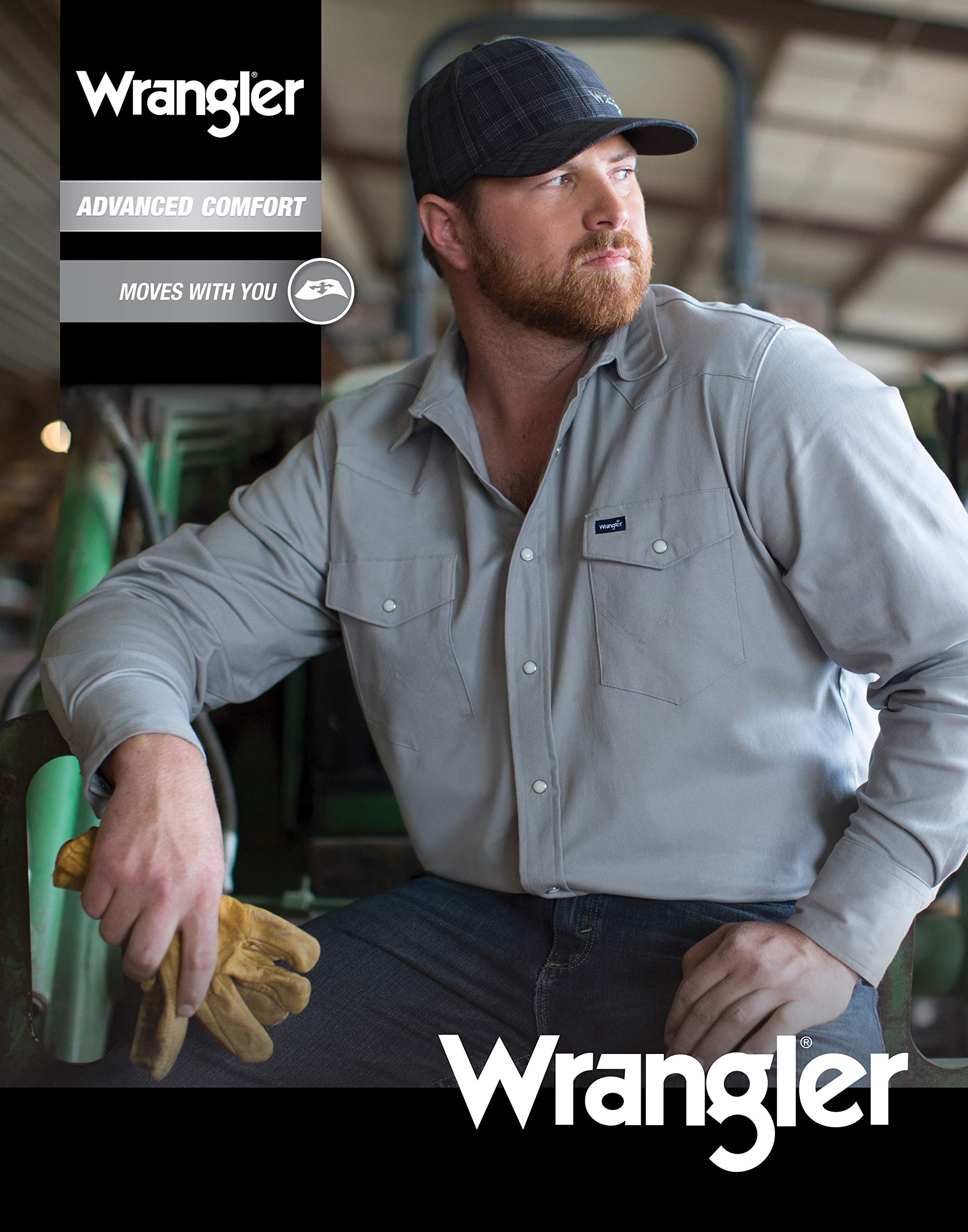 Wrangler Men's Premium Performance Advanced Comfort Workshirt
