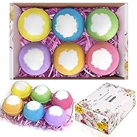 Bath Bombs Gift Set for Women Kids, Sanyi 6 Organic Bath Bombs, Handmade Bath&Spa Fizzies with Essential Oil for Skin Moisturize, Birthday Christmas Mothers Day Gifts for Her/Him/Wife/Girlfriend