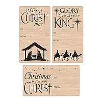 Christmas Nativity Gift Tag Stickers – 75 Labels, Peel and Stick Religious Christian Holiday Gift Wrap Tags