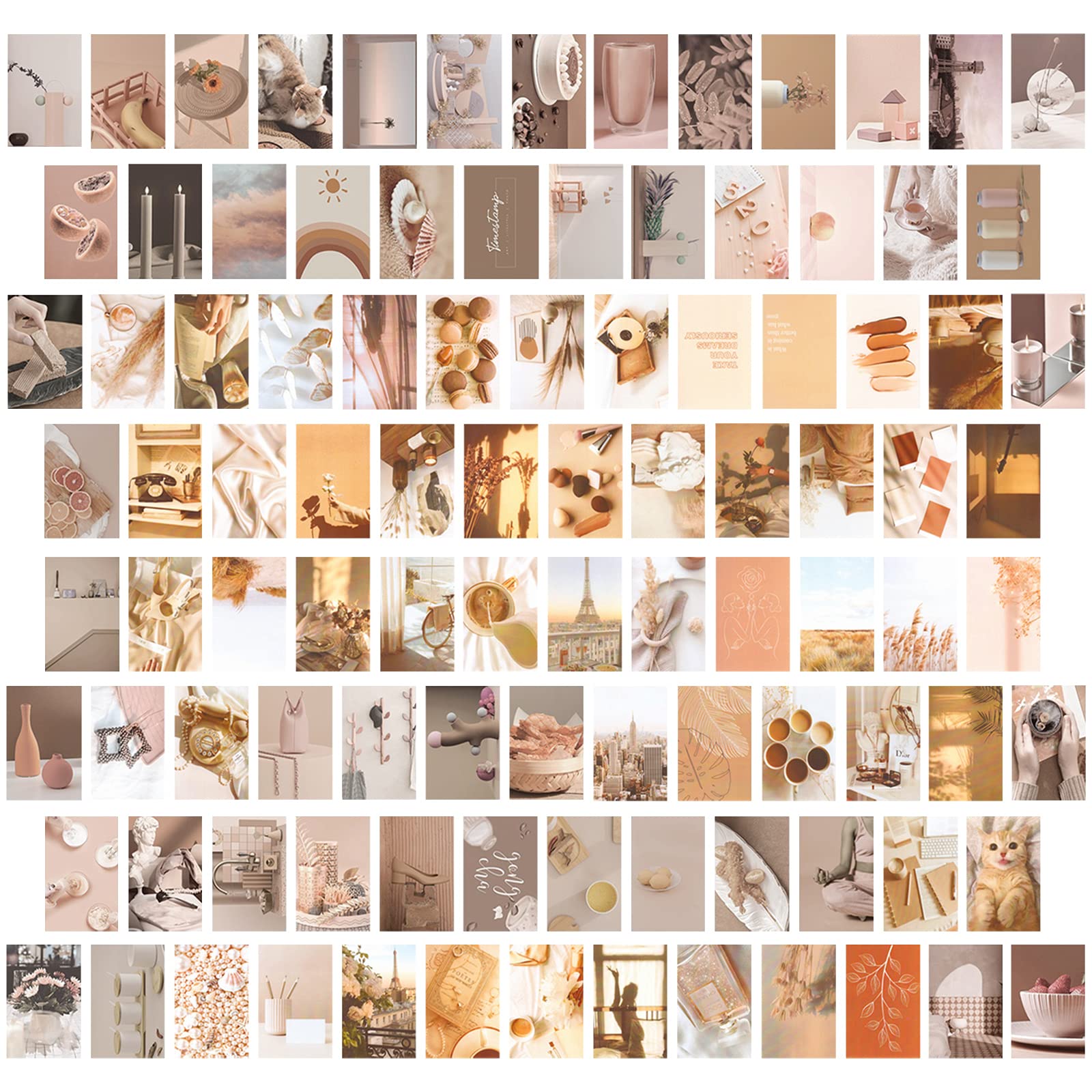 Mua 100 Pieces Beige Aesthetic Picture for Wall Collage, Giyiprpi ...