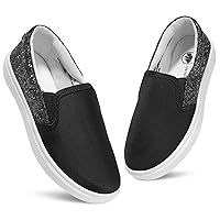 MIXIN Girls Sneakers Slip On Shoes Comfort Casual Low Top Fashion Flats Tennis Walking Casual Shoes for Little/Big Kids