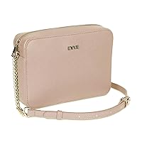 EVVE Women's Saffiano Crossbody Camera Bag Designer Shoulder Purse with Chain and Leather Strap