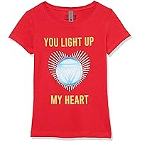 Marvel Girl's Light Up My Heart T-Shirt