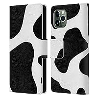 Head Case Designs Officially Licensed Grace Illustration Cow Animal Prints Leather Book Wallet Case Cover Compatible with Apple iPhone 11 Pro