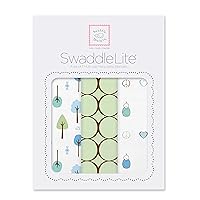 SwaddleDesigns SwaddleLite, Set of 3 Cotton Marquisette Swaddle Blankets, Premium Cotton Muslin, Cute and Calm Lite, Kiwi