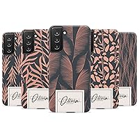Custom Boho Flowers Case, Personalized Name on Case, Designed for Samsung Galaxy S24 Plus, S23 Ultra, S22, S21, S20, S10, S10e, S9, S8, Note 20, 10