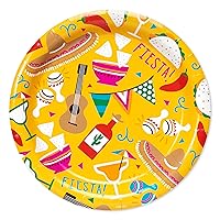 American Greetings 36-Count Paper Dessert Plates, Fiesta Party Supplies