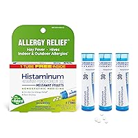 Boiron Histaminum Hydrochloricum 30C Homeopathic Medicine For Indoor Or Outdoor Allergy Relief, Hay Fever, And Hives - (Pack of 3, Total 240 pellets)