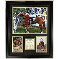 Legends Never Die Secretariat Kentucky Derby Winner Collectible | Framed Photo Collage Wall Art Decor - 18