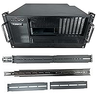 4U Server Chassis w/Rackmount Sliding Rails - Standard 19 Inch Rackmount Computer Case for ATX Motherboard and PCI Cards w/Mountable Rail Kit - 7 Full Height Expansion Slots - TP1842 + TP1821