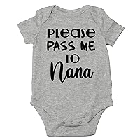 CBTwear Please Pass Me to Nana - Pack My Diapers I'm Going To Grandma's - Funny One-piece Infant Baby Bodysuit