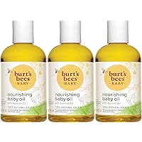 Burt's Bees Baby™ Nourishing Baby Oil, 100% Natural Baby Skin Care - 4 Ounce Bottle - Pack of 3