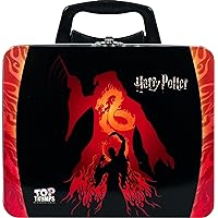 AB Gee Top Trumps Harry Potter Witches and Wizards Collectors Tin Card Game, Board The Hogwarts Express with 30 Cards with a Glow-in-The-Dark Feature, Gifts for Boys and Girls Aged 6 Plus