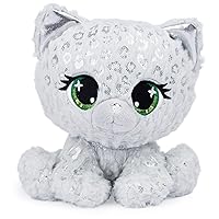 GUND P.Lushes Pets Gem Stars Collection, Deidra Van Drip Leopard Stuffed Animal, Gray/Silver, 6”