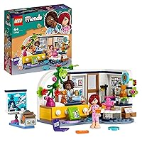 LEGO Friends Aliya's Room Building Set 41740 Collectible Toy Set, Pretend Play Mini Sleepover Party Bedroom Playset, Great Gift for Girls Boys Kids Ages 6+ with Paisley and Aliya Mini-Dolls and Puppy
