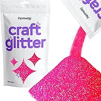 Hemway Craft Glitter 100g / 3.5oz Glitter Flakes for Arts Crafts Tumblers Resin Epoxy Scrapbook Glass Schools Paper Halloween Decorations - Microfine (1/256