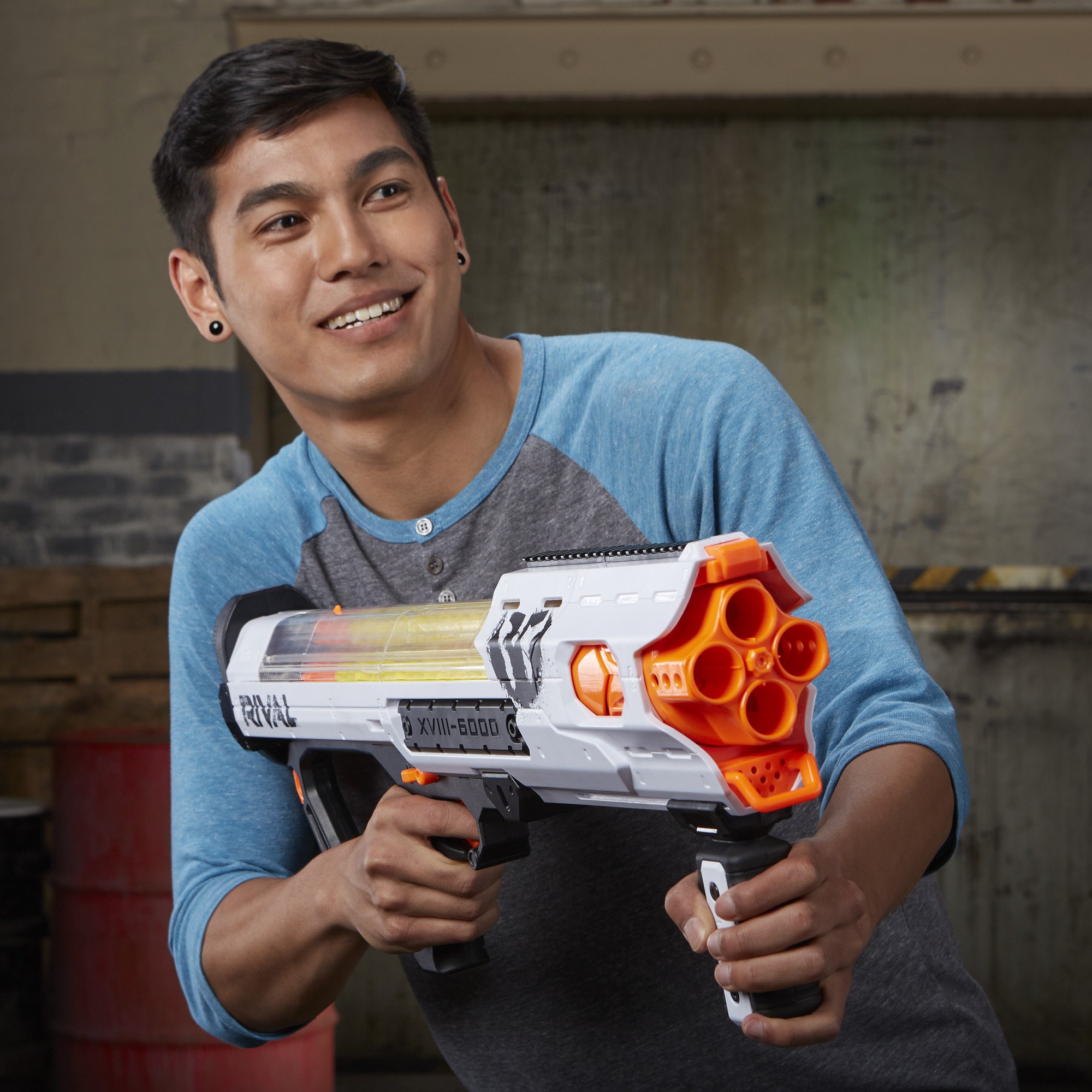 Nerf Rival Phantom Corps Hades XVIII-6000 Blaster with Rival Ammo and Colored Flags for Ages 14+ (Amazon Exclusive)