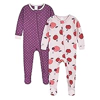 Gerber Baby-Girls 2-Pack Footed Pajamas