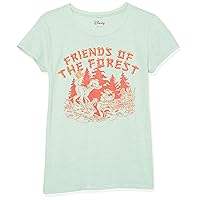 Disney Little, Big Bambi Friends of The Forest Girls Short Sleeve Tee Shirt