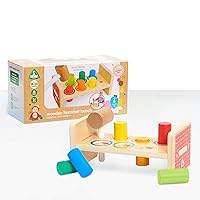 Early Learning Centre Wooden Hammer Bench, Hand Eye Coordination, Stimulates Senses,, Kids Toys for Ages 18 Month, Amazon Exclusive