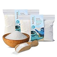 Baraka Ceramic Neti Pot Sinus Rinse with Mineral Sea Salt - Saline Solution - Pair with Your Ceramic Neti Pot - Sinus Care Rinse - Nose Rinse - Nasal Salt - Mineral Sea Salt Rinse (16 oz - 2 Pack)