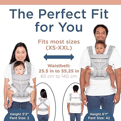 Ergobaby Omni 360 All-Position Baby Carrier for Newborn to Toddler with Lumbar Support (7-45 Pounds), Stardust 6.18x9.13x10.43 Inch (Pack of 1)