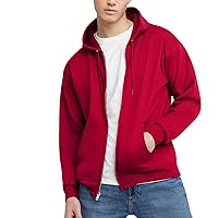 Men's Hoodie, Ecosmart Fleece Full-zip Hoodie, Zip-up Hooded Sweatshirt for Men