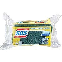 S.O.S Heavy Duty Scrubber Sponge, 3 Count