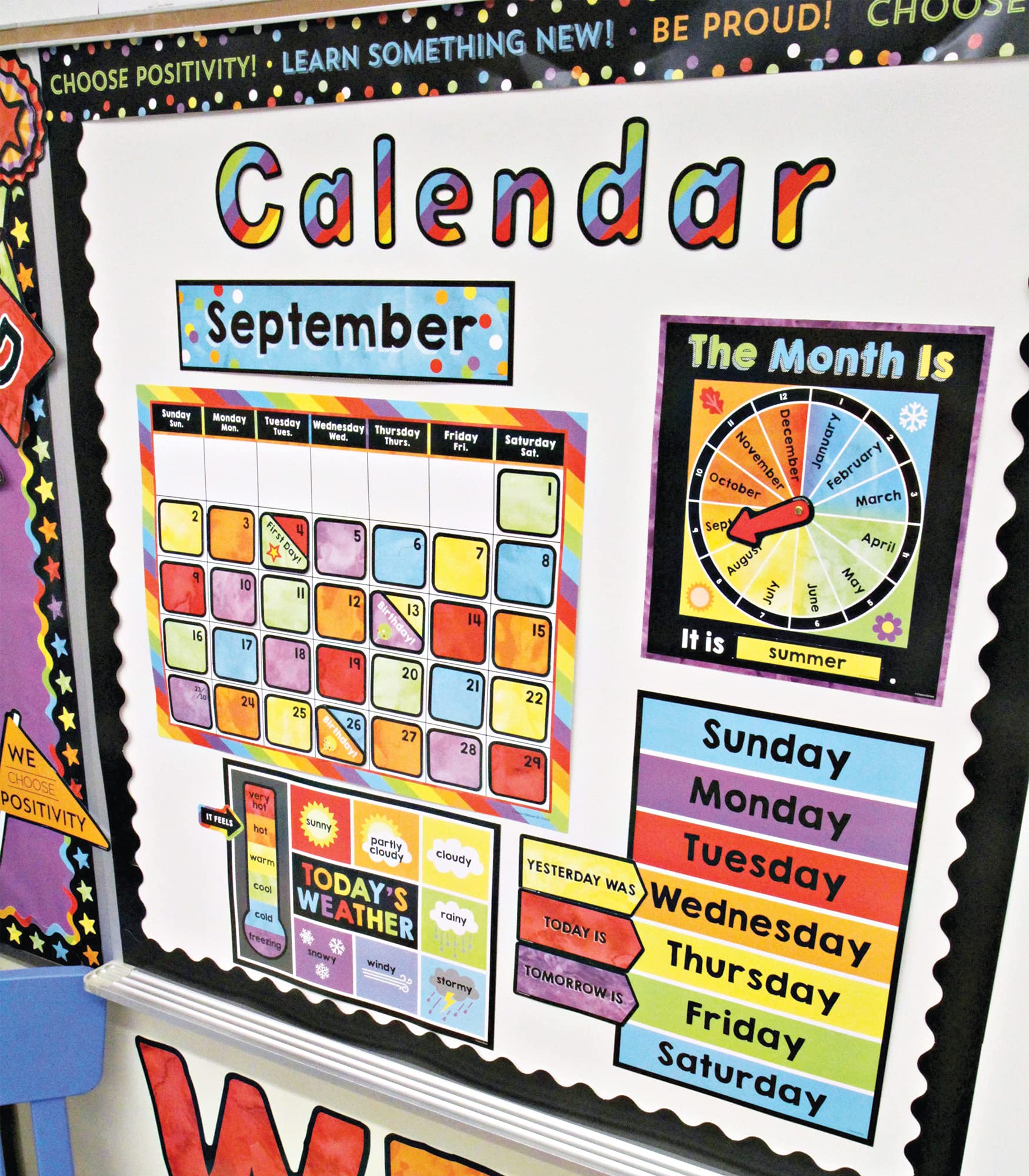 Mua Carson Dellosa Celebrate Learning Calendar Bulletin Board Set, Boho