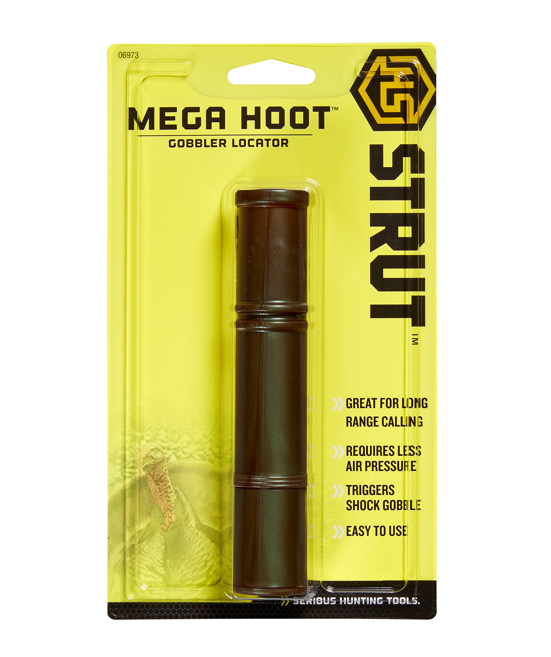 HUNTERS SPECIALTIES HS Strut Mega Hoot Owl Gobbler Locator Rasp Sound Long Distance Turkey Mouth Call