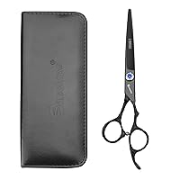 7” Hair cutting Scissors/Hair scissors - Hairdresser Scissors Barber Scissors Razor Sharp Stainless Steel Shear (Black)