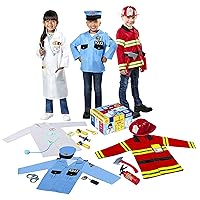 Forum Novelties Child's Frontline: Everyday Heroes Trunk Set (Police, Firefighter, Doctor), Small