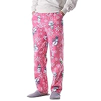 Ma Croix Mens Made in USA Premium Pajama Pants Christmas Knit Fleece Lounge PJ Bottom with Pockets