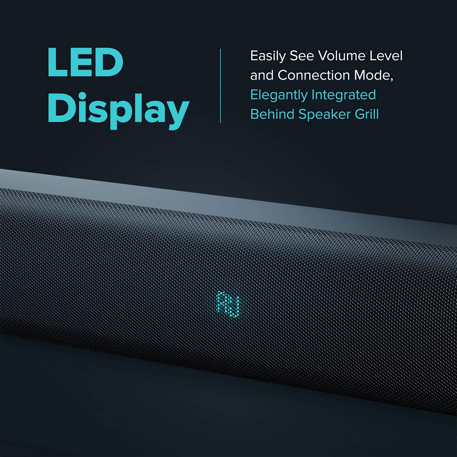 RIF6 Sound Bar - 35 Inch Home Theater TV Soundbar with LED Display, Dual Built-in Subwoofers and 4 Equalizer Settings - Connects to Bluetooth, HDMI, AUX, RCA and USB