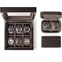 TAWBURY GIFT SET | Grove Wooden Watch Box and Fraser 2 Watch Travel case
