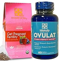 Secrets Of Tea Fertility Bundle - Fertility Tea and Fertility Supplements for Women, Prenatal Vitamins with Inositol, Vitex and Folate to Help Support Hormone Balance for Women