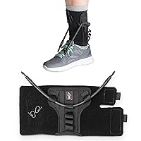 Core Products FootFlexor Foot Drop Brace for Walking, Soft Ankle Foot Orthosis for Men and Women - Medium/Large