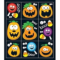 Carson Dellosa 216 Halloween Stickers for Kids, Vinyl Waterproof Self Adhesive Pumpkin Stickers, 24 Sticker Sheets for Treat Bags, Halloween Party Favors, Reward Stickers, Halloween Classroom Decor