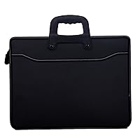 Unisex Business Handbag Briefcase Oxford Laptop Handle Bag A4 Black